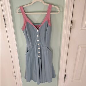 Tatyana 50’s Blue and Pink Dress